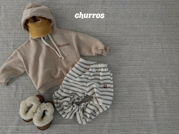 Churros - Korean Children Fashion - #childofig - U Stripes Pants - 10