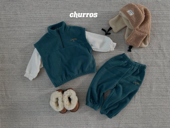 Churros - Korean Children Fashion - #childofig - Star Moon Fleece Vest - 2