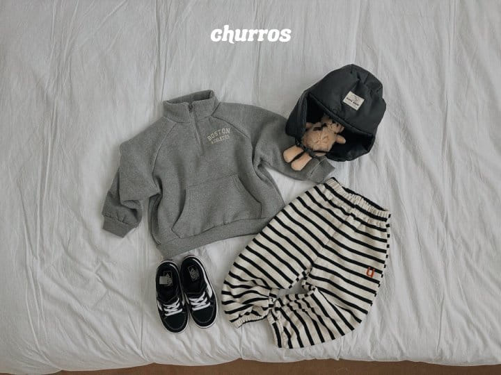 Churros - Korean Children Fashion - #childrensboutique - U Stripes Pants - 11