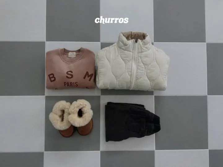 Churros - Korean Children Fashion - #discoveringself - Netrol Quilting Jumper - 9