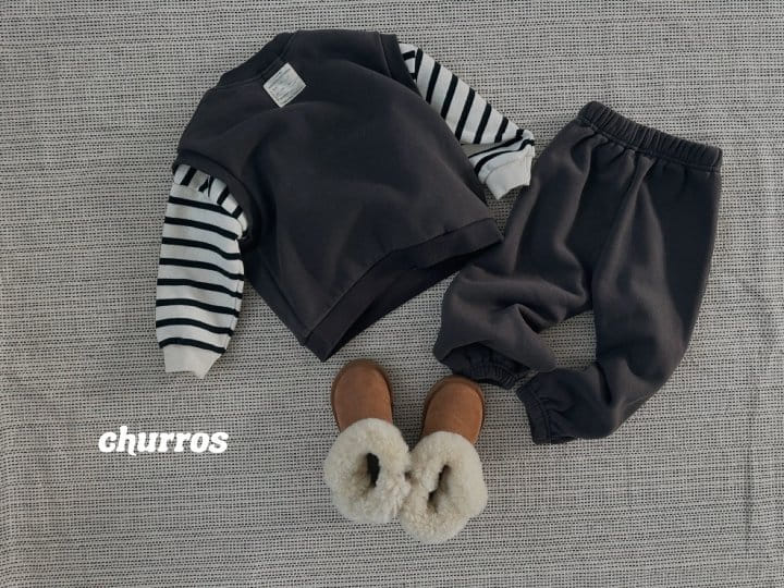 Churros - Korean Children Fashion - #kidzfashiontrend - V Neck Fleece Vset - 5