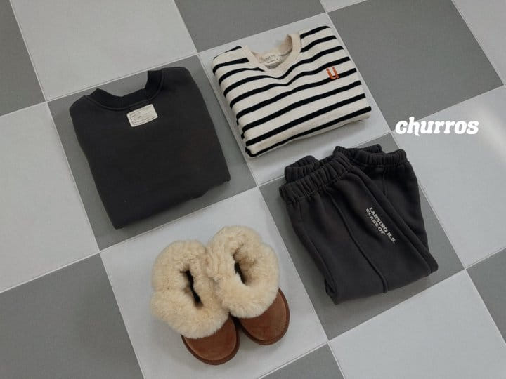 Churros - Korean Children Fashion - #magicofchildhood - V Neck Fleece Vset - 8