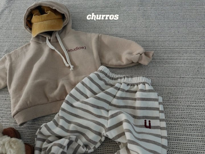 Churros - Korean Children Fashion - #minifashionista - U Stripes Pants - 5