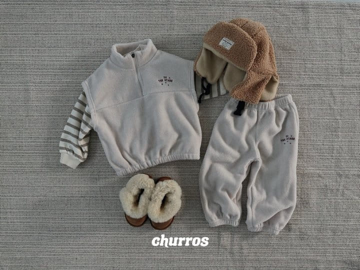 Churros - Korean Children Fashion - #stylishchildhood - Star Moon Fleece Vest