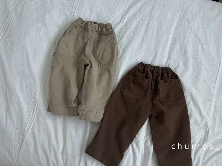 Churros - Korean Children Fashion - #toddlerclothing - Round Pocket Pants - 6