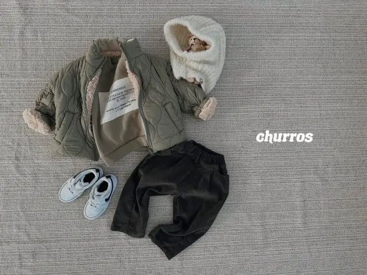 Churros - Korean Children Fashion - #todddlerfashion - Netrol Quilting Jumper - 4