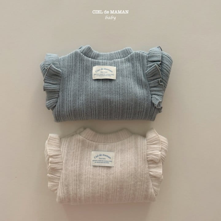 Ciel De Maman - Korean Baby Fashion - #babyboutiqueclothing - Frill Half Tee