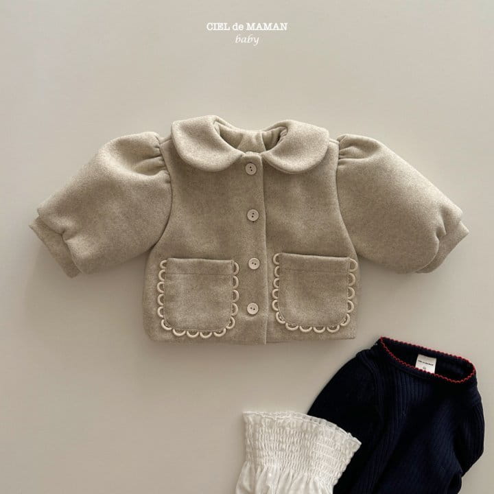 Ciel De Maman - Korean Baby Fashion - #babyfever - Caramel Coat - 6