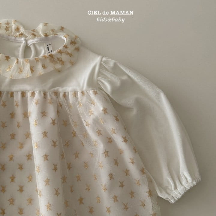 Ciel De Maman - Korean Baby Fashion - #babyfashion - Star Bodysuit - 4