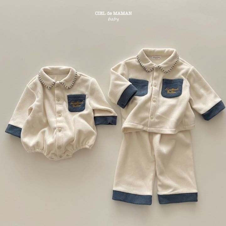 Ciel De Maman - Korean Baby Fashion - #babygirlfashion - Fleece Pajama Bebe - 12