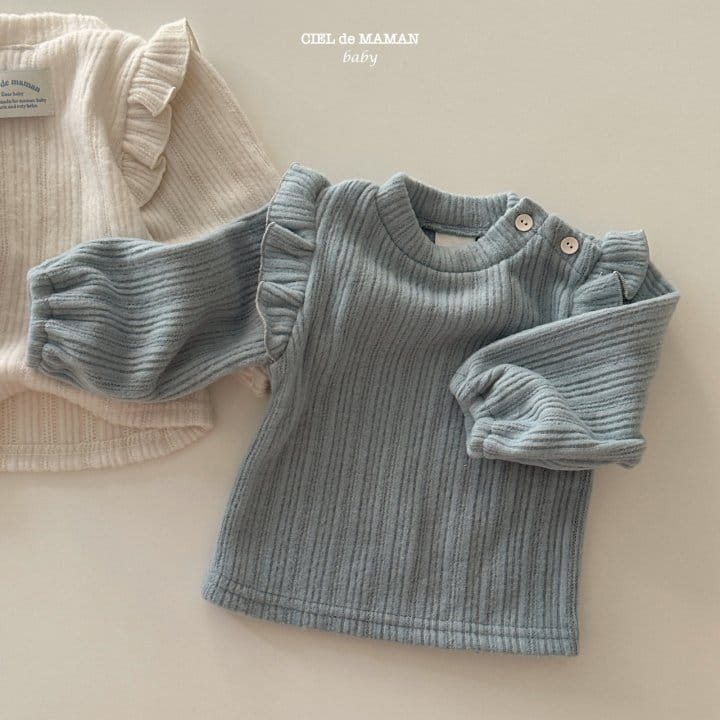 Ciel De Maman - Korean Baby Fashion - #babylifestyle - Frill Half Tee - 6