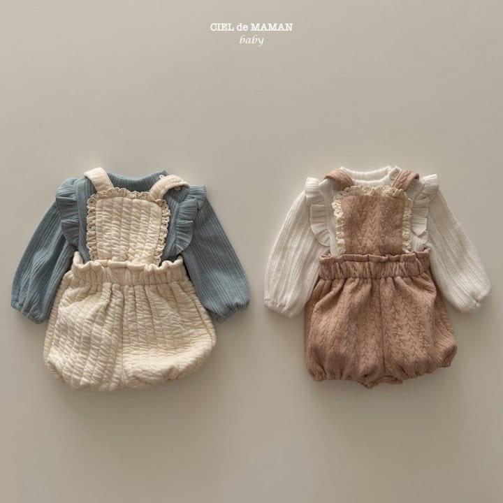 Ciel De Maman - Korean Baby Fashion - #babyoninstagram - Twist Dungarees - 8