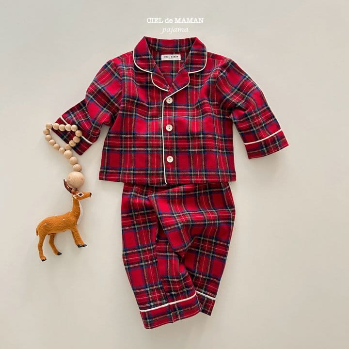 Ciel De Maman - Korean Baby Fashion - #babyootd - Christmas Pajama Bebe - 2