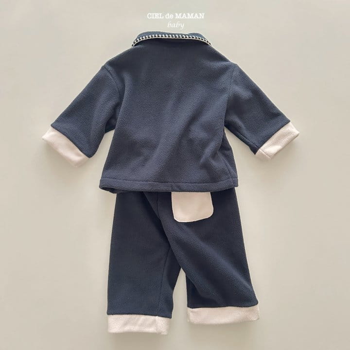 Ciel De Maman - Korean Baby Fashion - #babyoutfit - Fleece Pajama Bebe - 2