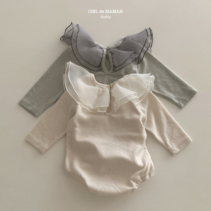 Ciel De Maman - Korean Baby Fashion - #babyoutfit - Pure One-piece Bodysuit