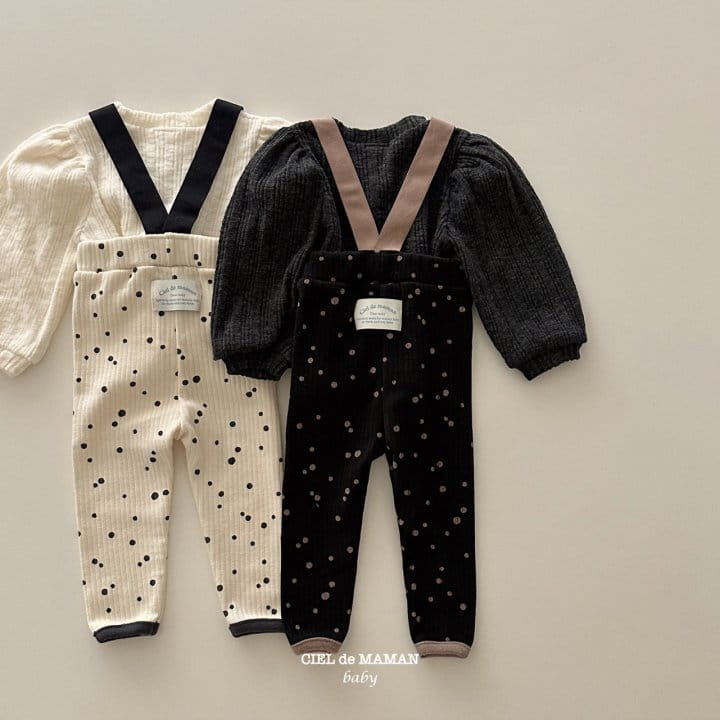 Ciel De Maman - Korean Baby Fashion - #babyoutfit - Mellow Dungarees Leggings - 7