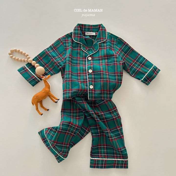 Ciel De Maman - Korean Baby Fashion - #babyoutfit - Christmas Pajama Bebe - 3