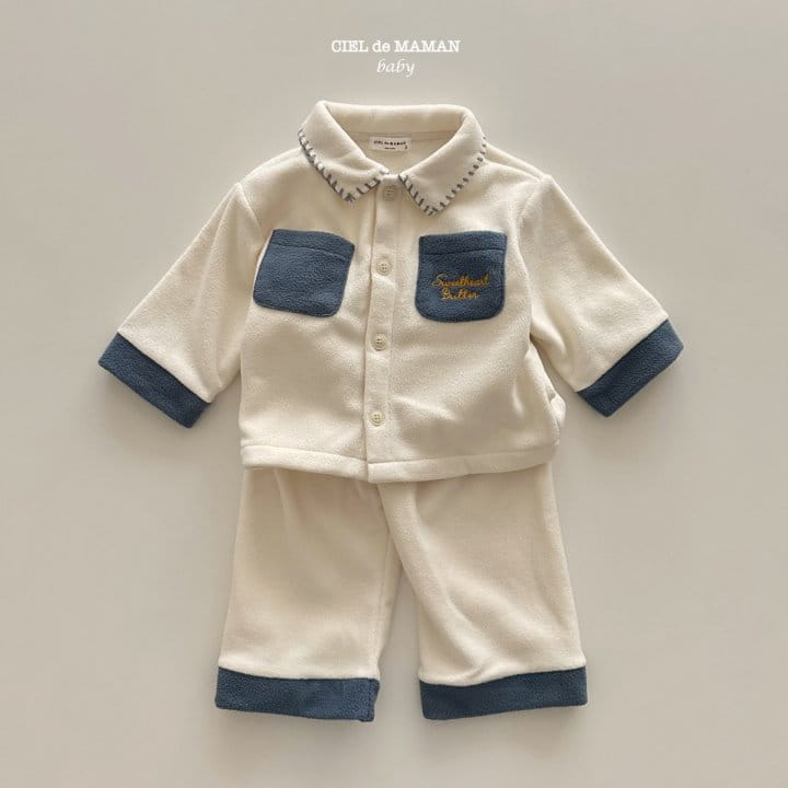 Ciel De Maman - Korean Baby Fashion - #babywear - Fleece Pajama Bebe - 3