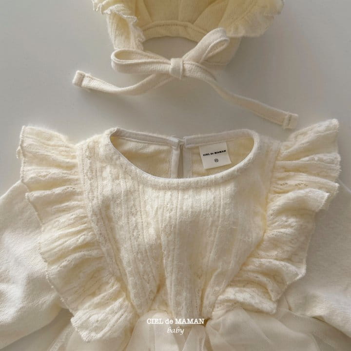 Ciel De Maman - Korean Baby Fashion - #onlinebabyboutique - Lace Ballet Bodysuit - 2