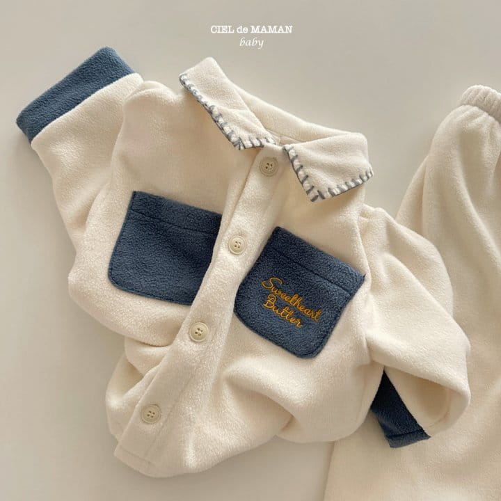 Ciel De Maman - Korean Baby Fashion - #onlinebabyshop - Fleece Pajama Bebe - 5