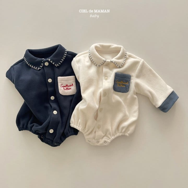 Ciel De Maman - Korean Baby Fashion - #smilingbaby - Fleece Pajama Bebe - 6