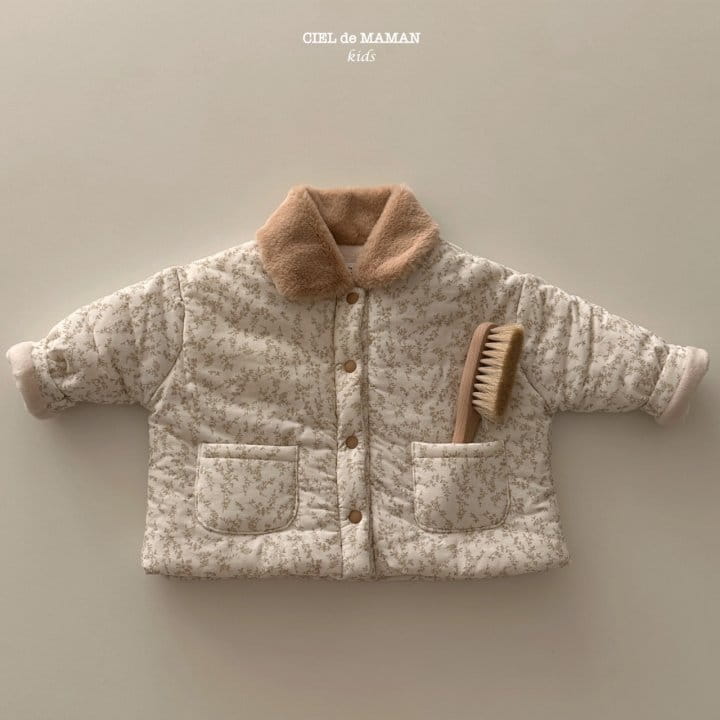 Ciel De Maman - Korean Children Fashion - #childofig - Flower Padding Jacket - 7