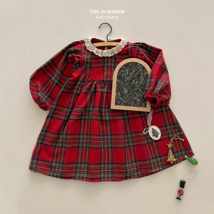 Ciel De Maman - Korean Children Fashion - #childofig - Christmas One-piece - 2