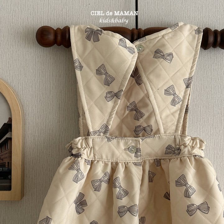 Ciel De Maman - Korean Children Fashion - #todddlerfashion - Quilting One-piece Heart - 9