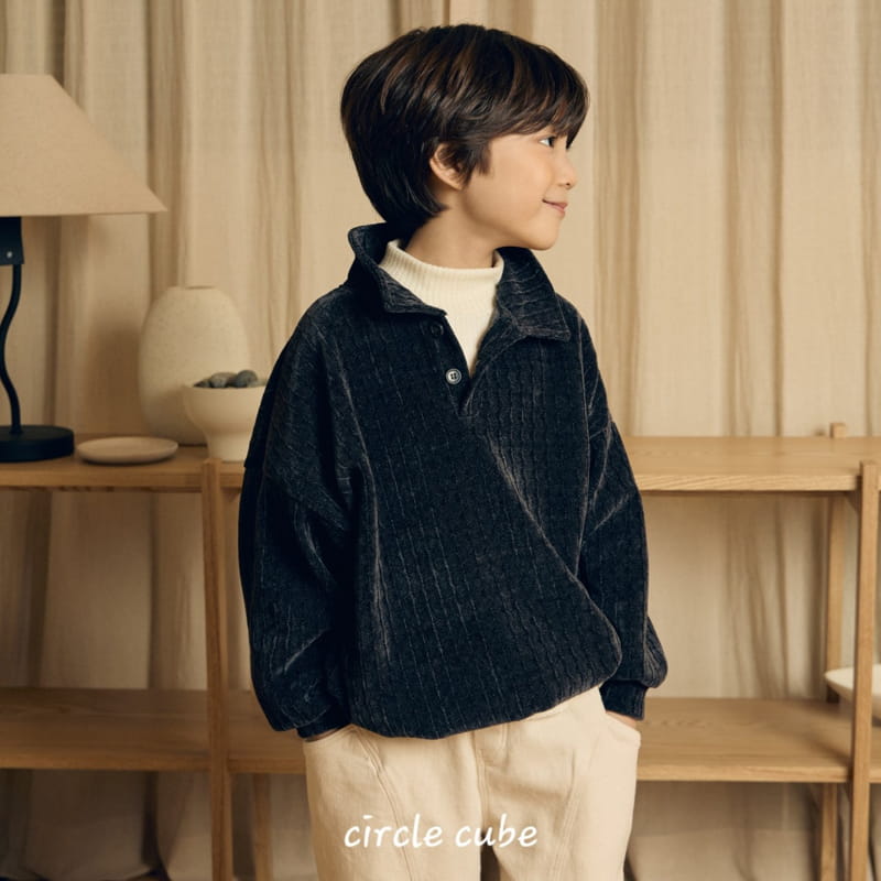 Circle Cube - Korean Children Fashion - #kidsshorts - Rain Collar Tee - 8