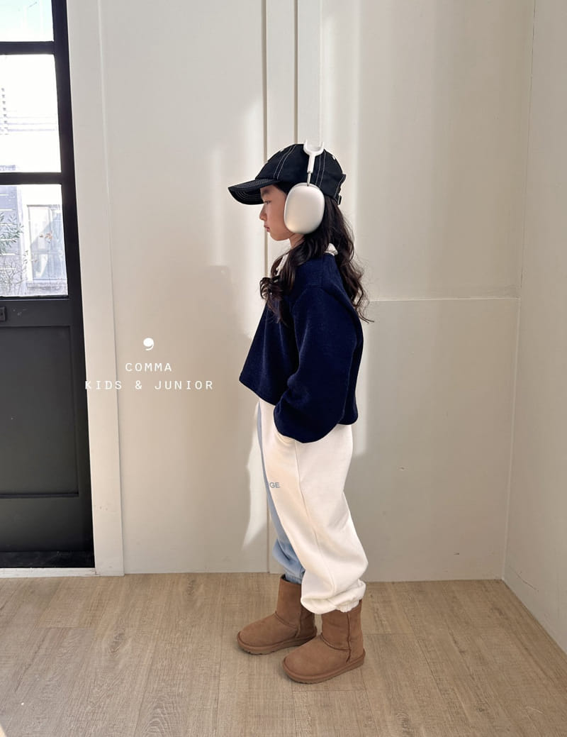 Comma - Korean Children Fashion - #Kfashion4kids - Fleece Rib Collar Tee - 9