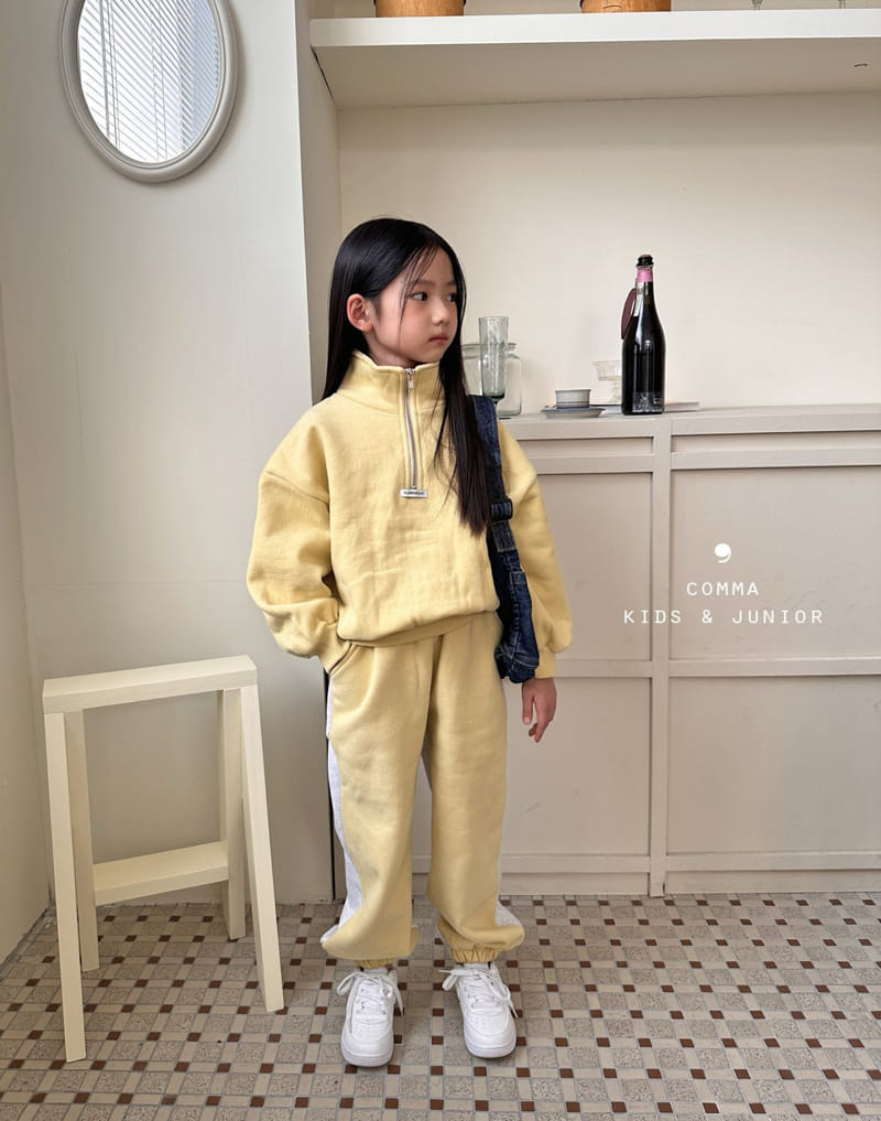 Comma - Korean Children Fashion - #Kfashion4kids - Lavel Half Zip-up - 12