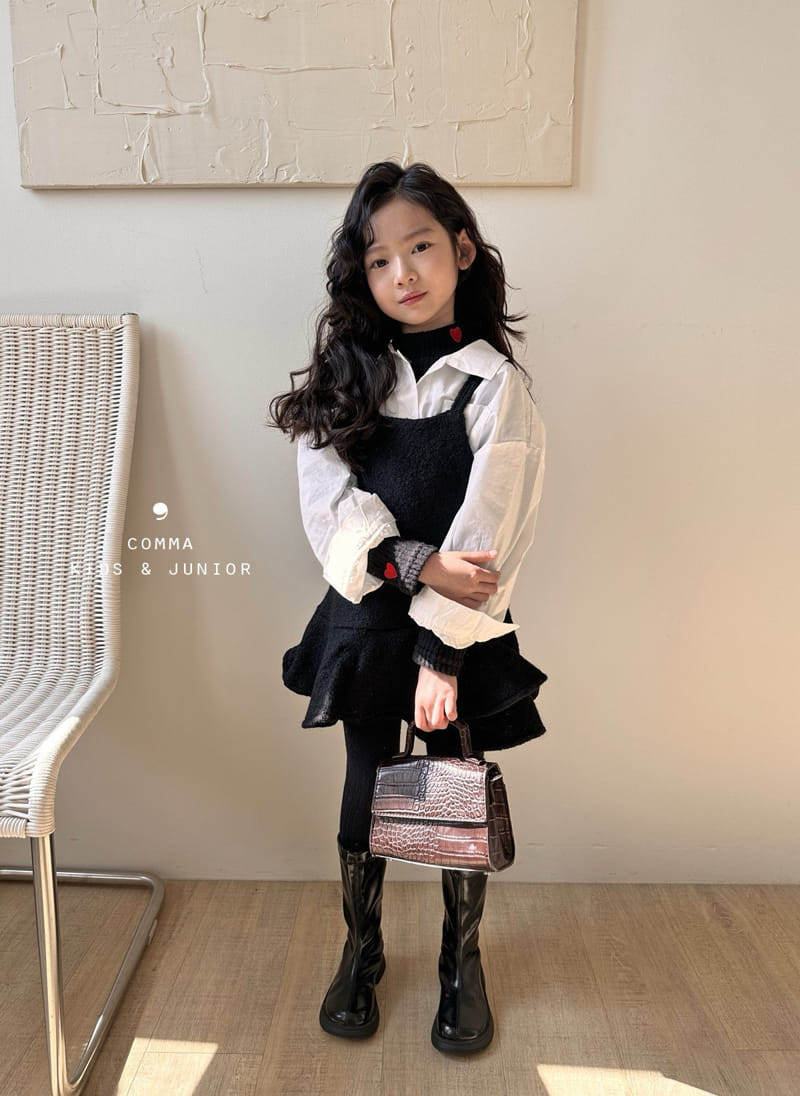 Comma - Korean Children Fashion - #kidzfashiontrend - Botton Fril One-piece - 4