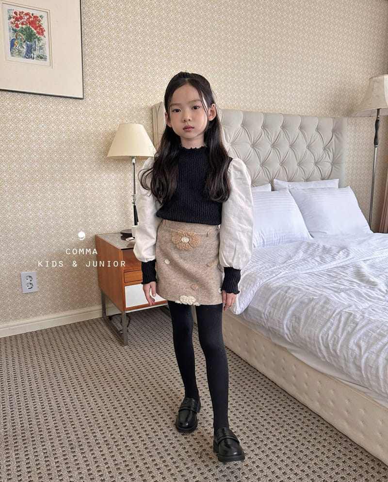 Comma - Korean Children Fashion - #stylishchildhood - Sleeves Color Tee - 4