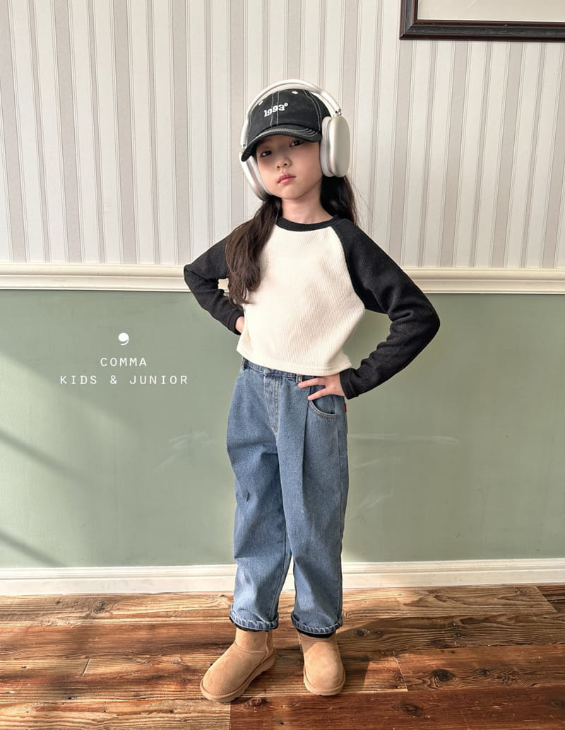 Comma - Korean Children Fashion - #childofig - Rib Raglan Tee - 3