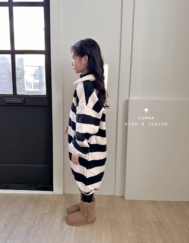 Comma - Korean Children Fashion - #childofig - Boxy Long One-piece Big St - 6