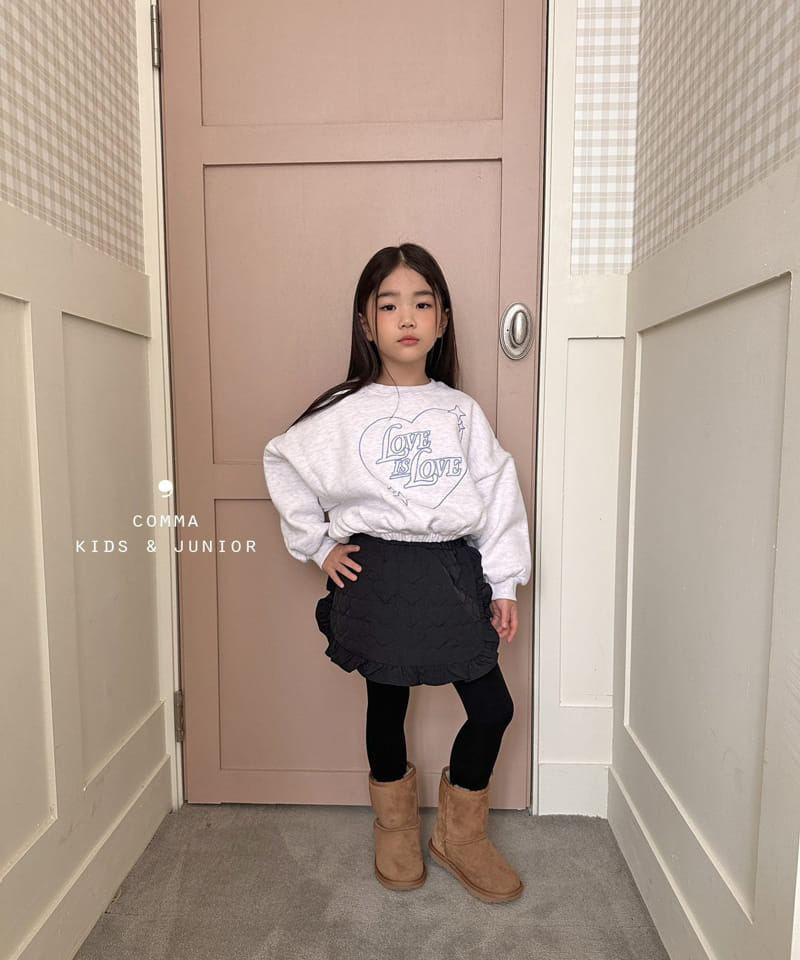 Comma - Korean Children Fashion - #childrensboutique - Love Embroidery Sweatshirt