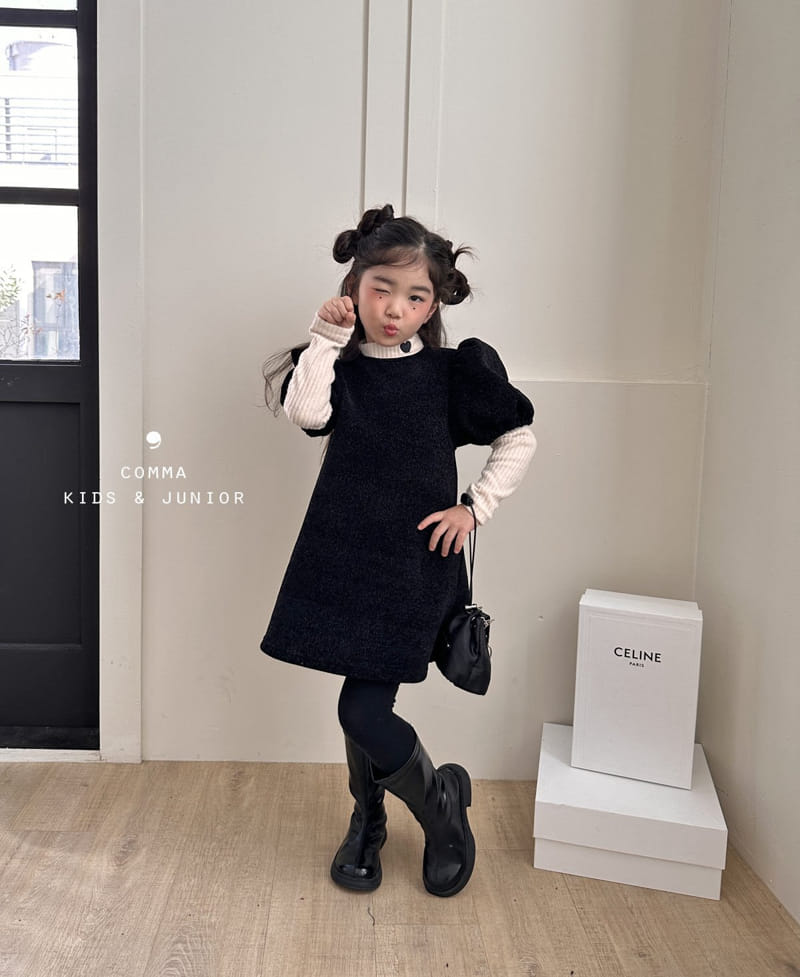 Comma - Korean Children Fashion - #designkidswear - Heart Half Turtleneck Tee - 5