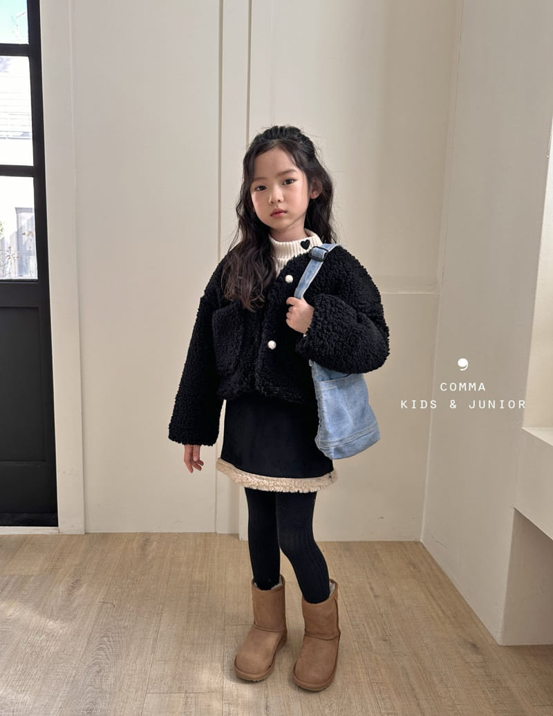 Comma - Korean Children Fashion - #designkidswear - Fluffy Jacket - 4