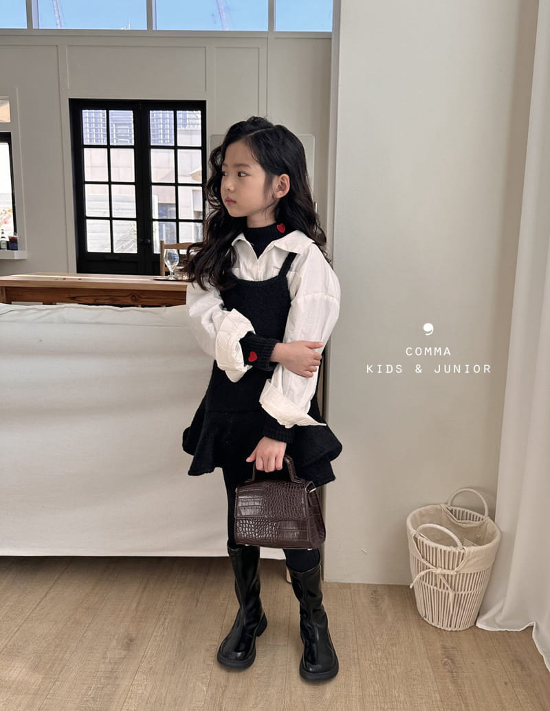 Comma - Korean Children Fashion - #kidsshorts - Botton Fril One-piece