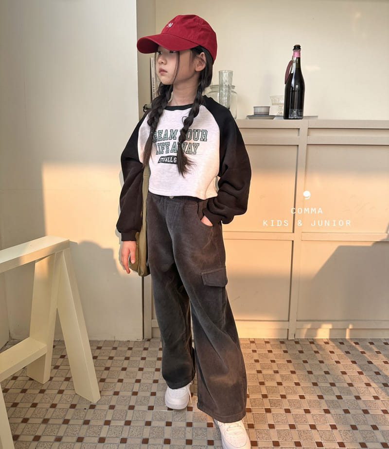 Comma - Korean Children Fashion - #kidzfashiontrend - Raglan Crop Tee - 5