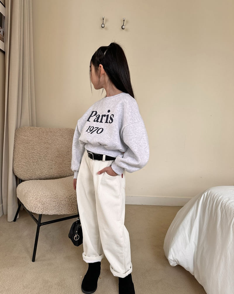 Comma - Korean Children Fashion - #kidzfashiontrend - Paris SWEatshirt