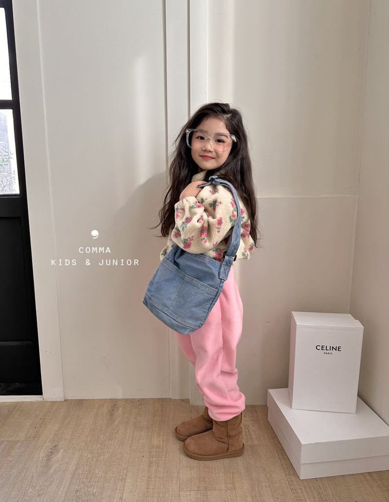 Comma - Korean Children Fashion - #littlefashionista - Flower Half Zip-up  - 5