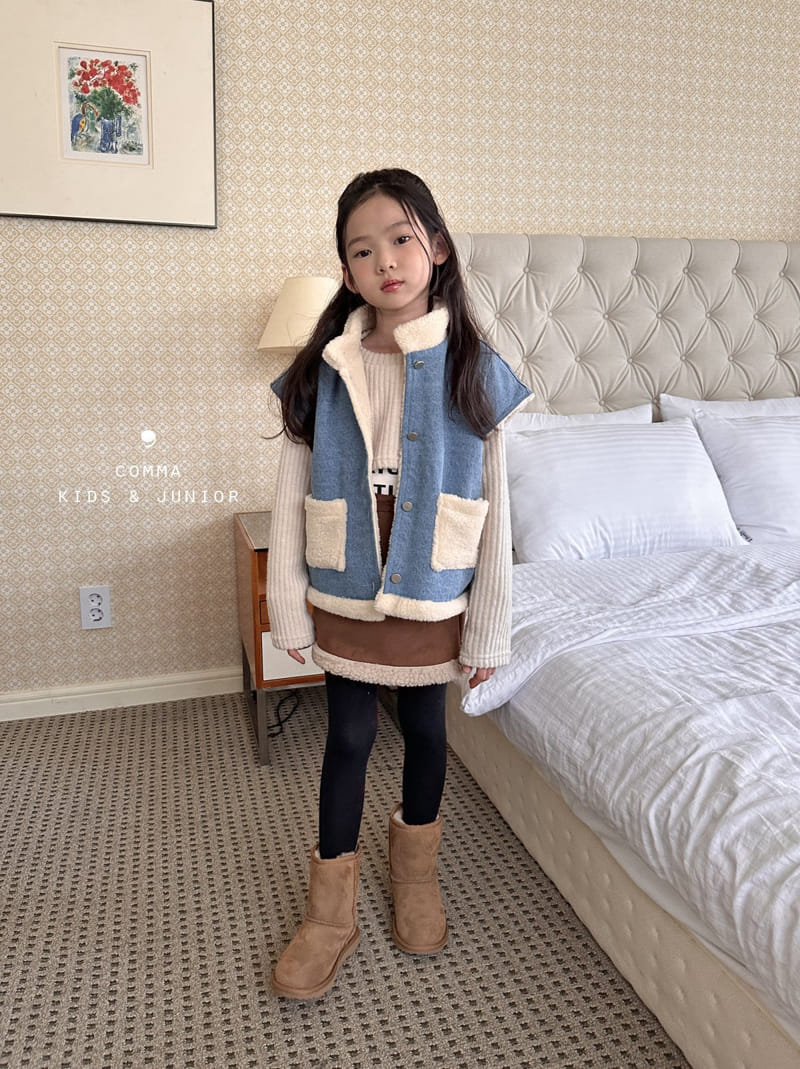 Comma - Korean Children Fashion - #littlefashionista - Dumble Denim Vest - 9