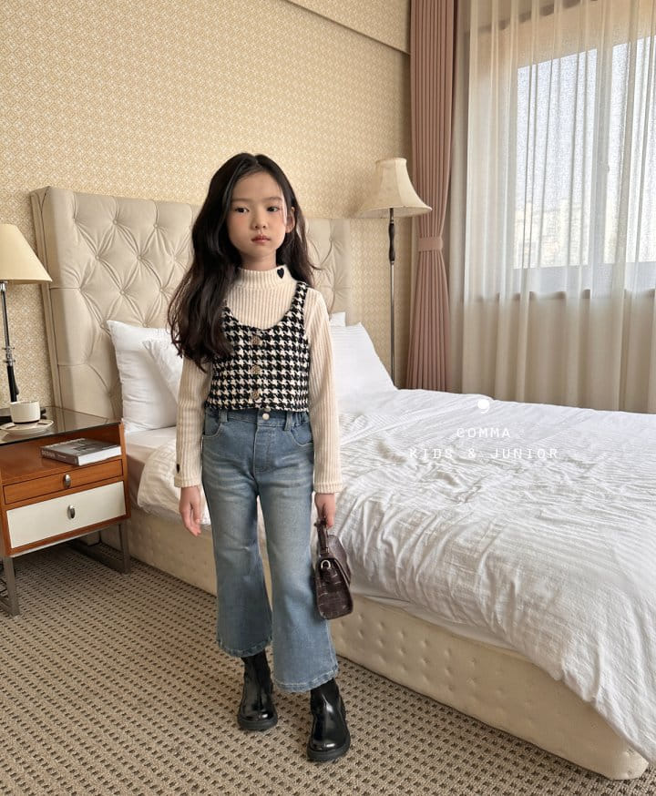 Comma - Korean Children Fashion - #littlefashionista - Fleece Denim Light Jeans