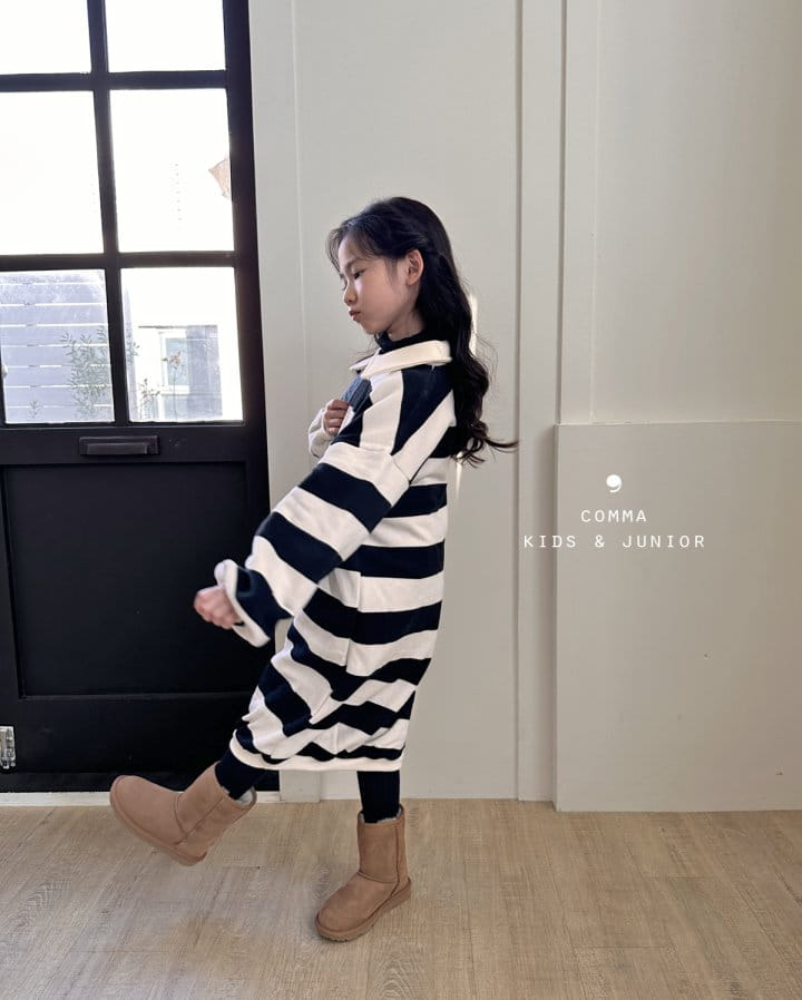 Comma - Korean Children Fashion - #littlefashionista - Boxy Long One-piece Big St