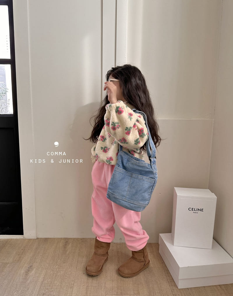 Comma - Korean Children Fashion - #magicofchildhood - Flower Half Zip-up  - 6