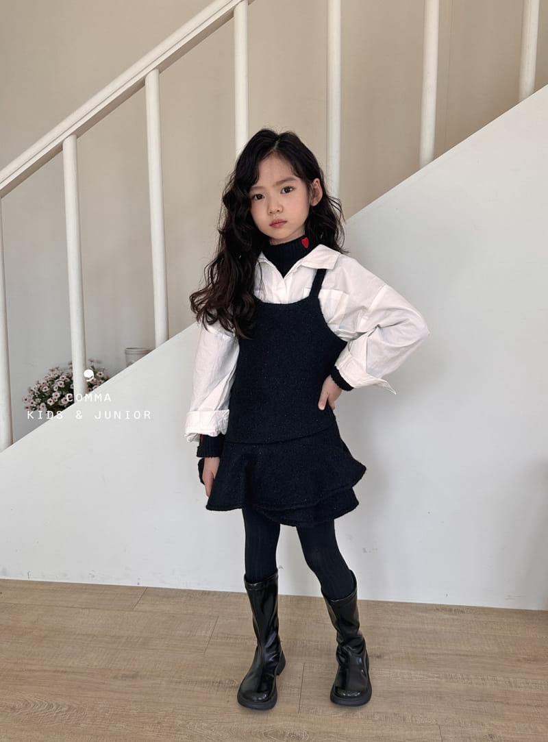 Comma - Korean Children Fashion - #magicofchildhood - Botton Fril One-piece - 6