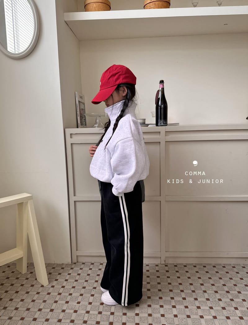 Comma - Korean Children Fashion - #minifashionista - Lavel Half Zip-up