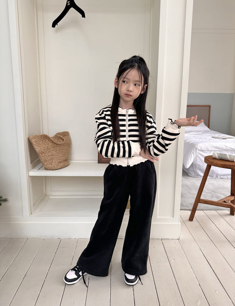 Comma - Korean Children Fashion - #minifashionista - Terry Zip-up - 4