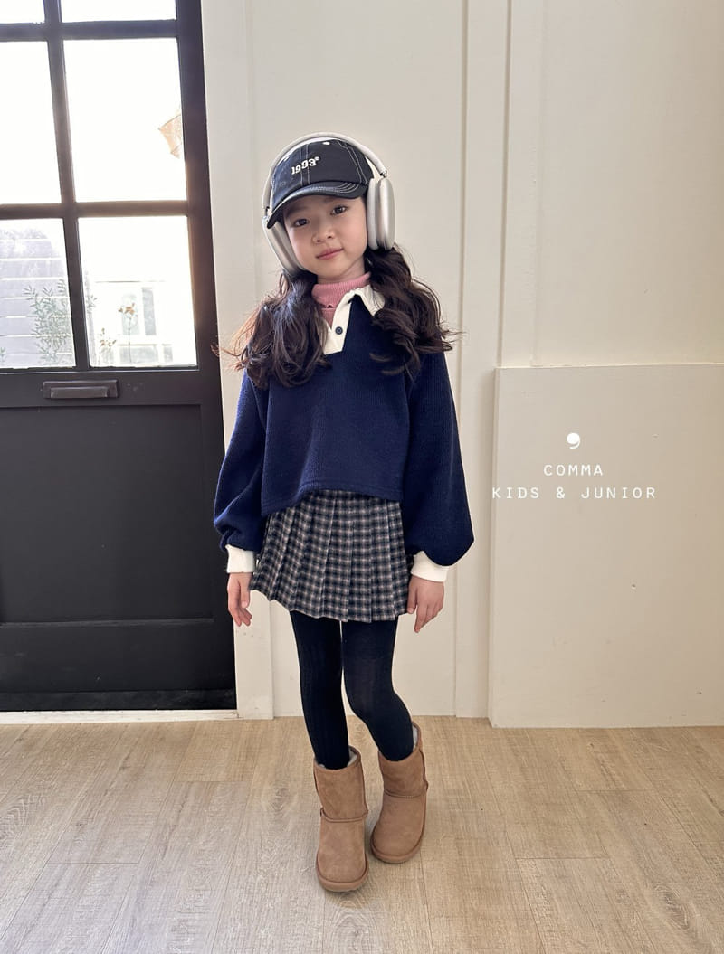 Comma - Korean Children Fashion - #prettylittlegirls - Check Wrinkle Skirt - 9